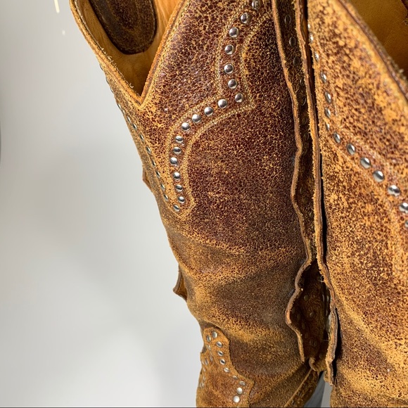 OLD GRINGO brown leather silver stud detail 6.5 - Picture 8 of 16